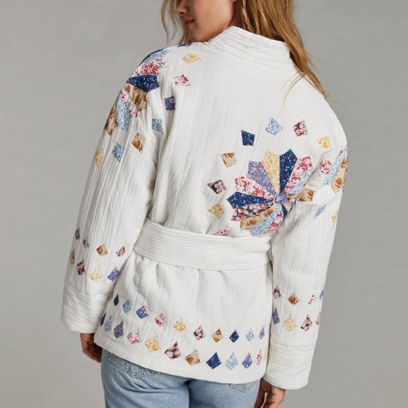 Anthropologie Quilted Patchwork Jacket